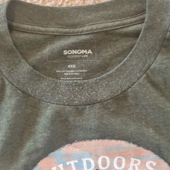 Olive Green Graphic T-Shirt - Picture 4 of 4